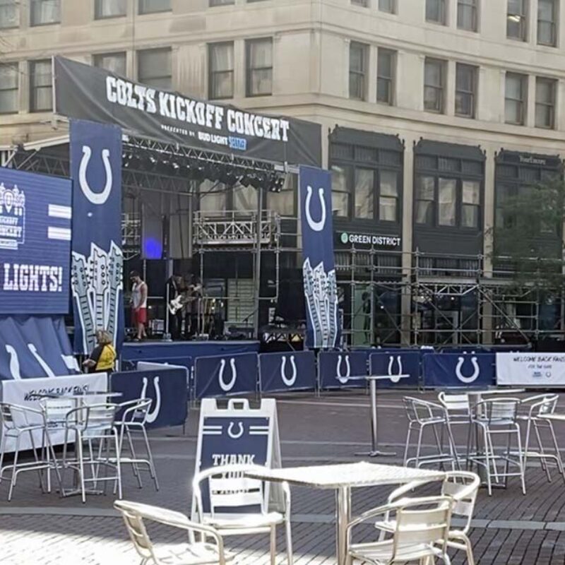 Colts Kickoff Concert Outdoor rally - Outdoor LED screens