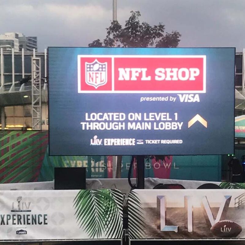 12x17 - Large LED Screen Superbowl Experience