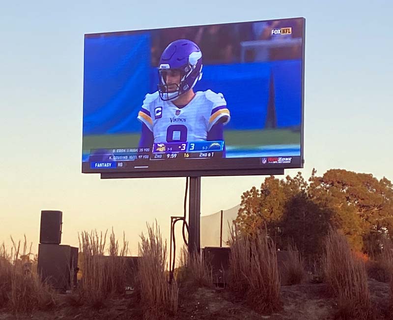 Footlball game - Outdoor LED screen rentals