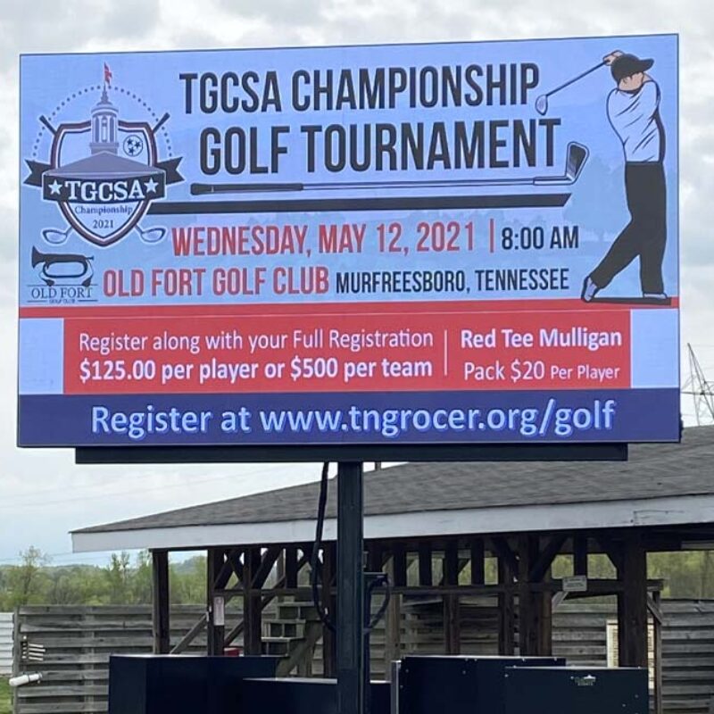 TGCSA Championship Golf Tournament - Large Outdoor LED Screen Rental