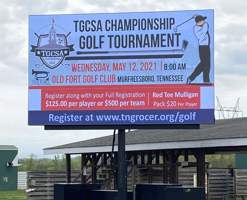 TGCSA Championship Golf Tournament - Large Outdoor LED Screen Rental