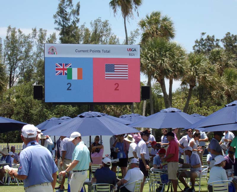 Large LED Screen for Golf Events in Florida