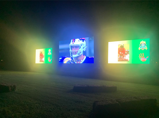 Large Outdoor LED screen for Football games