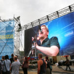 Outdoor Music Venue with large Outdoor Event Screen. LED Event Screens 2024